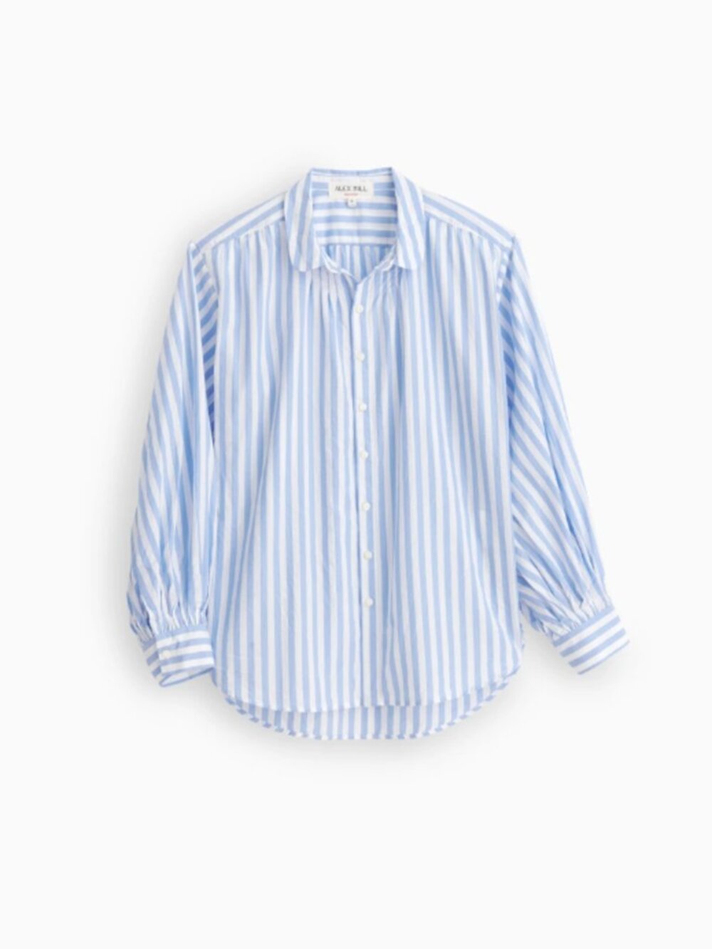 Alex Mill Kit Shirt in Bold Stripe Pale Blue/White / XL